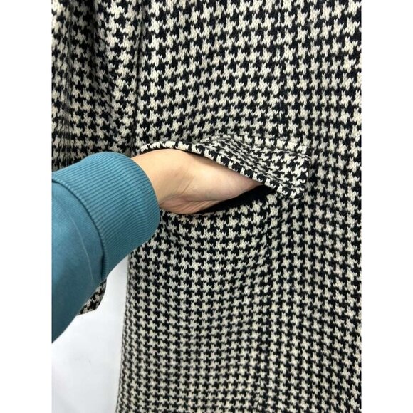 Ralph Lauren Women's Size 2X Merino & Lambswool Blend Coat Houndstooth - Picture 12 of 13